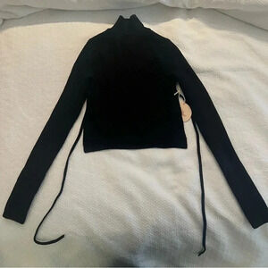 Camila Coelho Meriam Open Tie Back Top- Size S; Never worn with tags